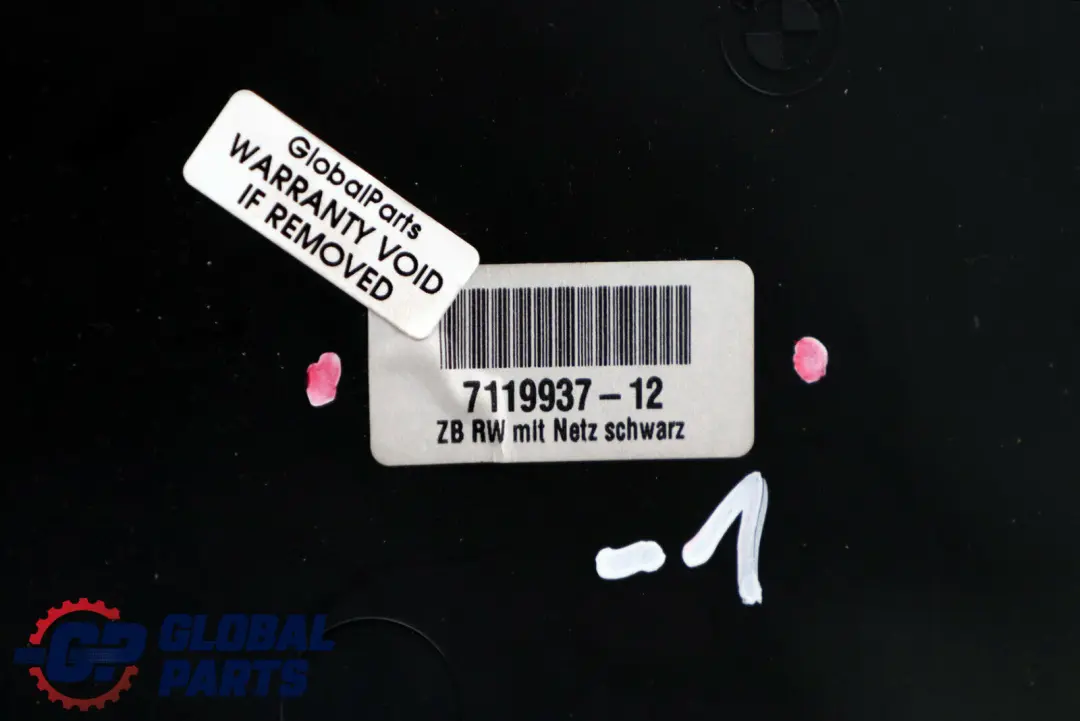 BMW E87 Panel Oparcie Fotela Z Siatką Schwarz - SKU 7119937-1 - Numer Części 7119937