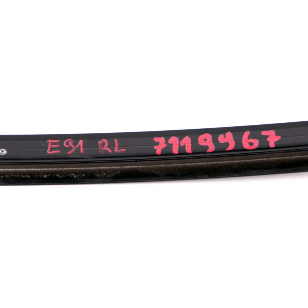 BMW 3 Series E91 Window Guide Web Cover Trim Door Rear Left N/S Black - SKU 7119967 - Part number 7119967