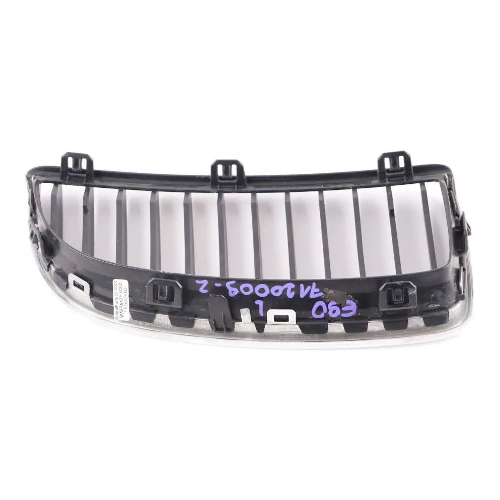  Front Grille BMW E90 E91 Bumper Kidney Cover Frame Left N/S Chrome - SKU 7120009-2 - Part number 7120009