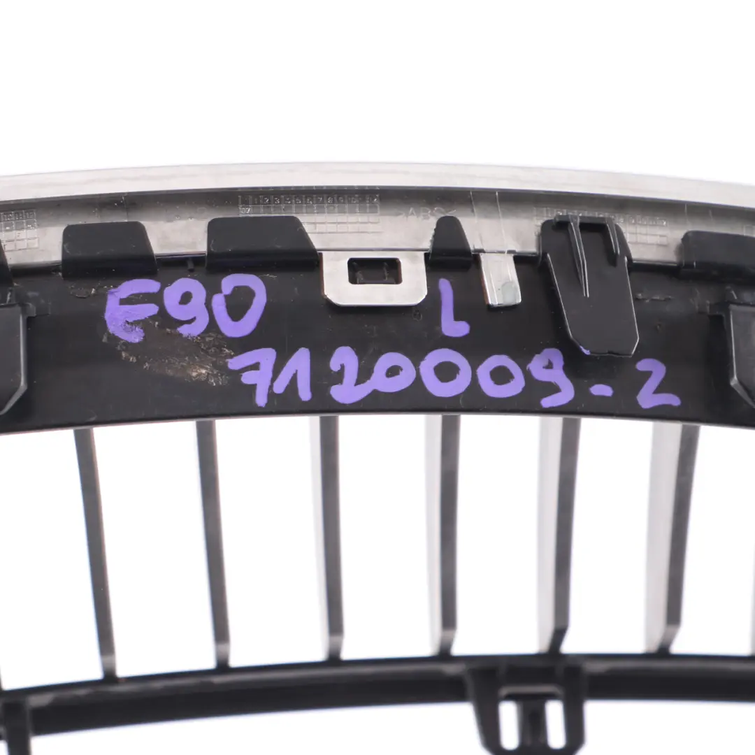  Front Grille BMW E90 E91 Bumper Kidney Cover Frame Left N/S Chrome - SKU 7120009-2 - Part number 7120009