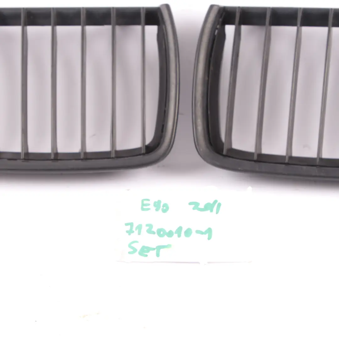 BMW E90 E91 Front Bumper Grille Chrome Frame Left Right N/O/S Set - SKU 7120010-1 - Part number 7120010