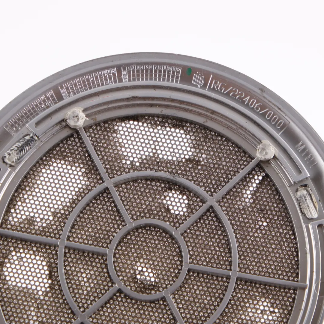 Loudspeaker Cover Door Trim Left N/S Grid Matt Chrome to Mini R50 R52 R53 with Part number 7120173 Mini R50 R52 R53 Loudspeaker Cover Door Trim Left N/S Grid Matt Chrome - SKU 7120173-1 - Part number 7120173