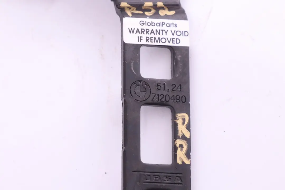 Trunk Lid Closing Catch Bracket Right O/S to BMW Mini Cabrio Cooper One R52 with Part number 7120490 BMW Mini Cabrio Cooper One R52 Trunk Lid Closing Catch Bracket Right O/S - SKU 7120490 - Part number 7120490
