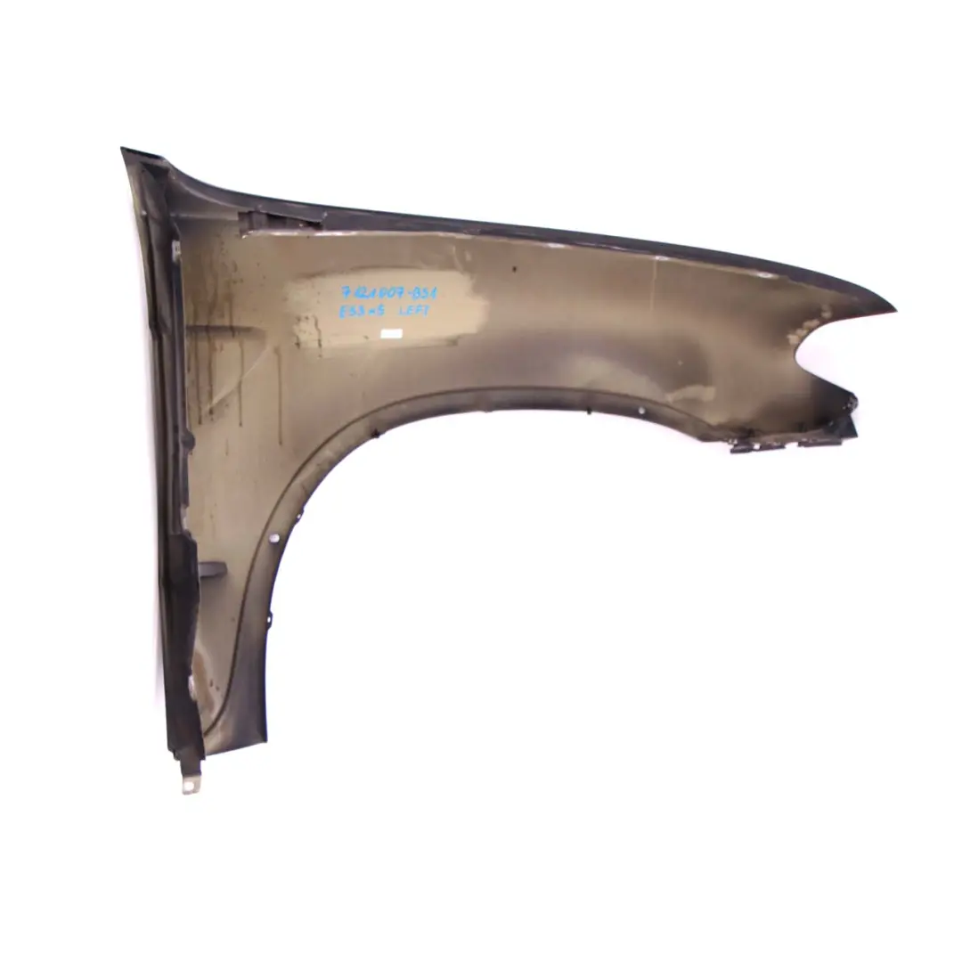 BMW X5 E53 Front Left N/S Side Panel Wing Fender Black Sapphire Metallic - 475 - SKU 7121007-BS1 - Part number 7121007