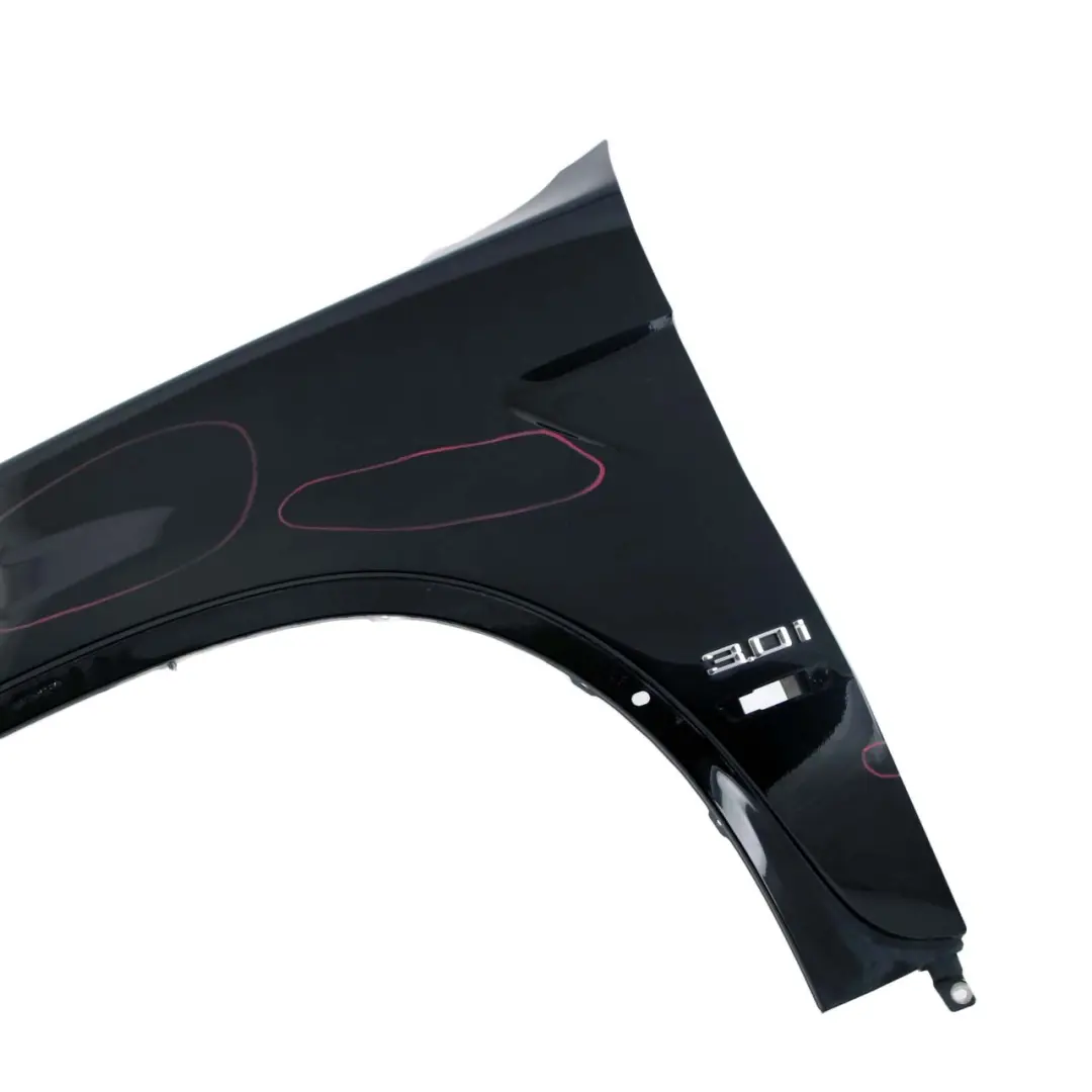 Side Panel Wing Fender Front Left N/S Black Sapphire Metallic - 475 to BMW X5 E53 with Part number 7121007 BMW X5 E53 Side Panel Wing Fender Front Left N/S Black Sapphire Metallic - 475 - SKU 7121007-BS - Part number 7121007