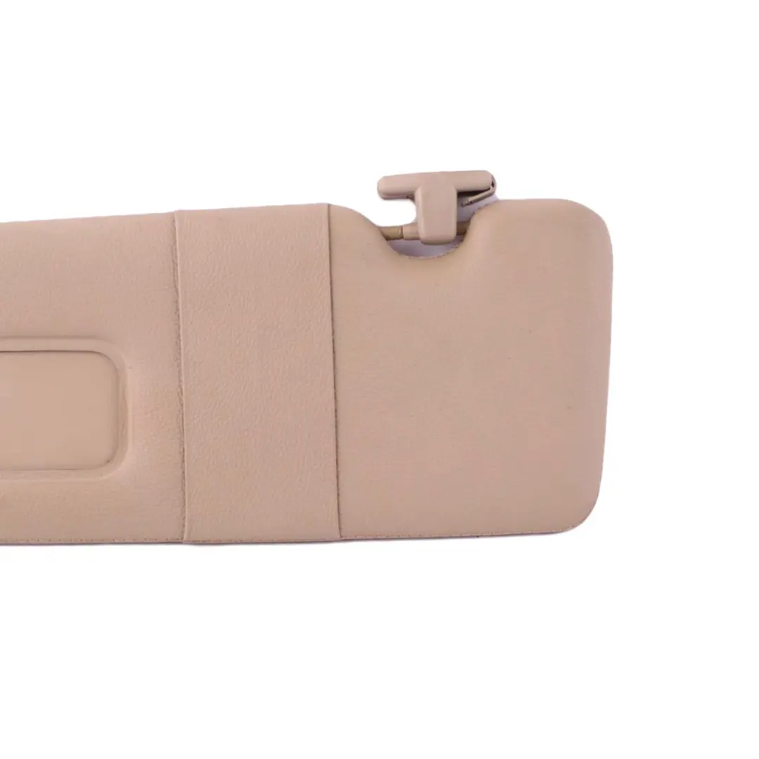 BMW 6 E63 LCI Sun Visor Make-Up Lamp Left N/S Illuminated Leather Cream Beige - SKU 7121013 - Part number 7121013