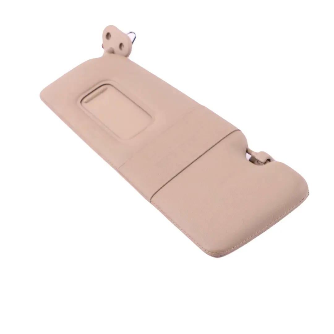 BMW 6 E63 LCI Sun Visor Make-Up Lamp Left N/S Illuminated Leather Cream Beige - SKU 7121013 - Part number 7121013