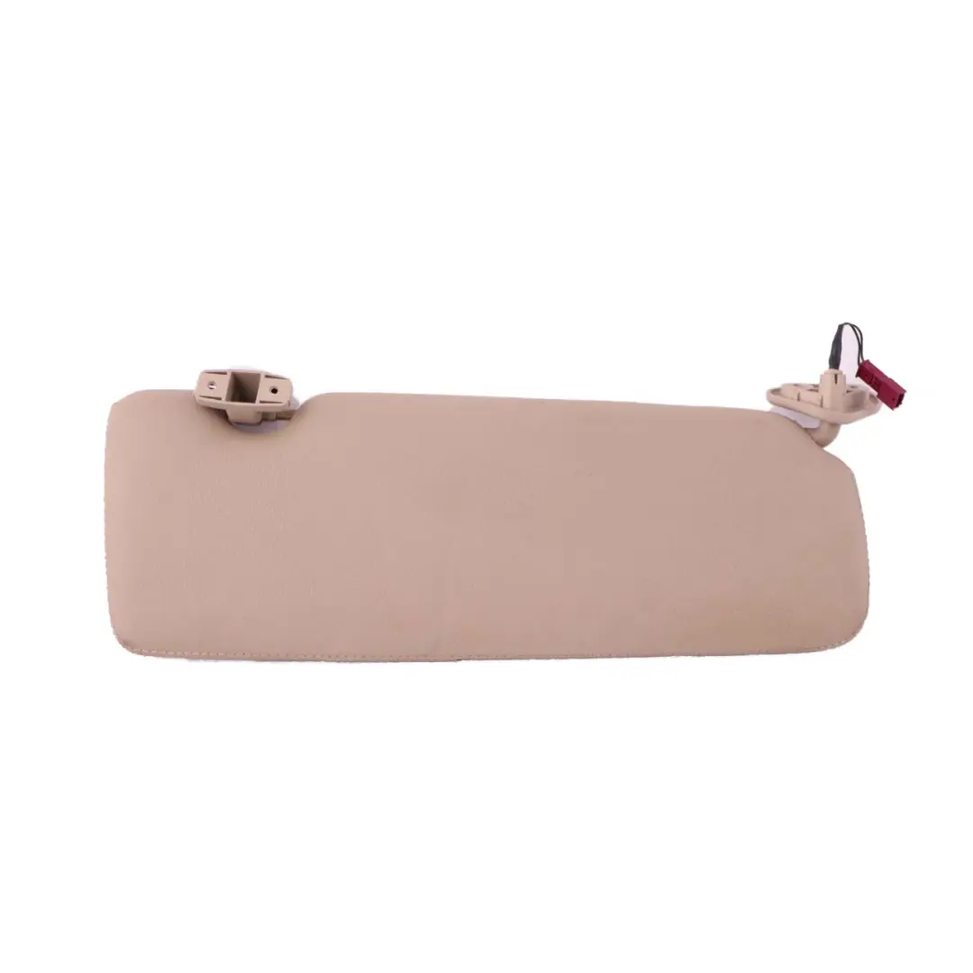 BMW 6 E63 LCI Sun Visor Make-Up Lamp Left N/S Illuminated Leather Cream Beige - SKU 7121013 - Part number 7121013