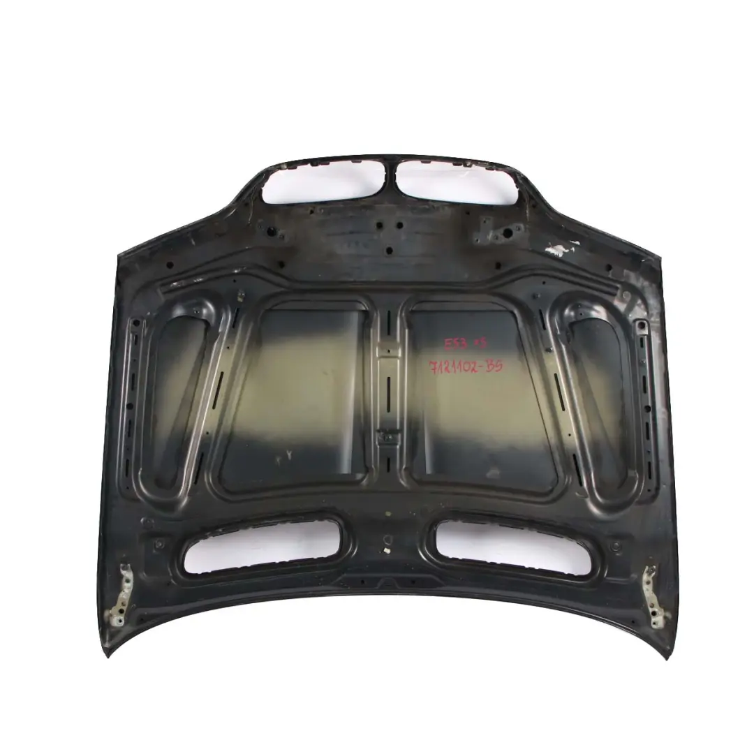 BMW X5 E53 Hood Bonnet Cover Facelift Panel Black Sapphire Metallic - 475 - SKU 7121102-BS - Part number 7162102