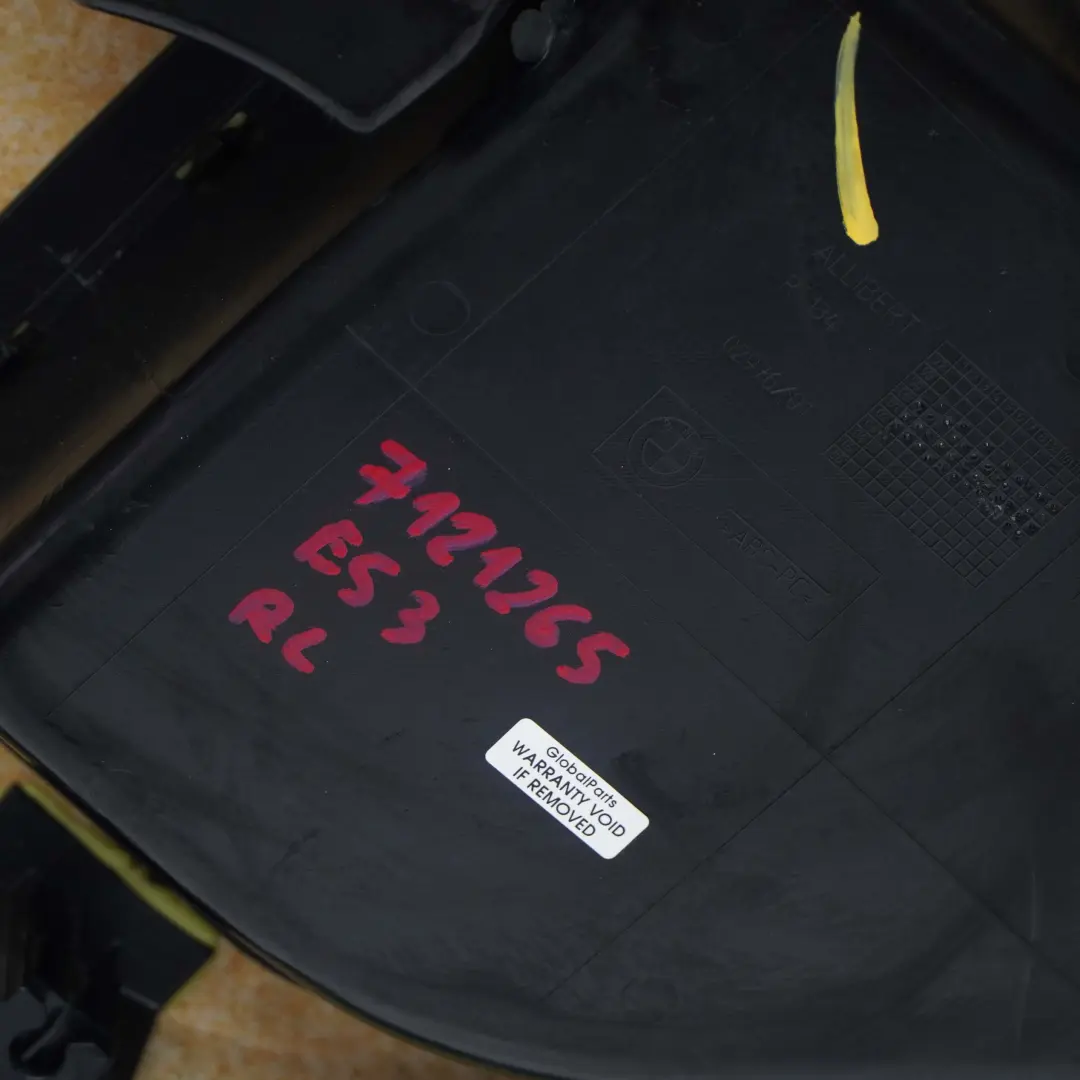 BMW X5 E53 Garniture de Porte Arriere a Gauche Cuir Noir Walknappa - SKU 7121265 - Numéro de pièce 7121265