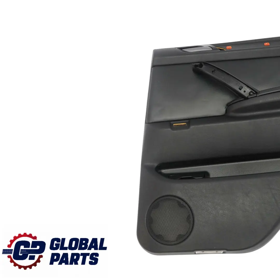 BMW X5 Series E53 Black Leather Walknappa Rear Right O/S Door Card Trim Panel - SKU 7121266-1 - Part number 7121266