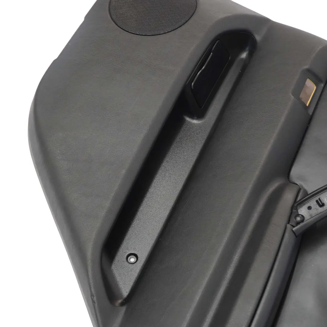 BMW X5 Series E53 Black Leather Walknappa Rear Right O/S Door Card Trim Panel - SKU 7121266-1 - Part number 7121266