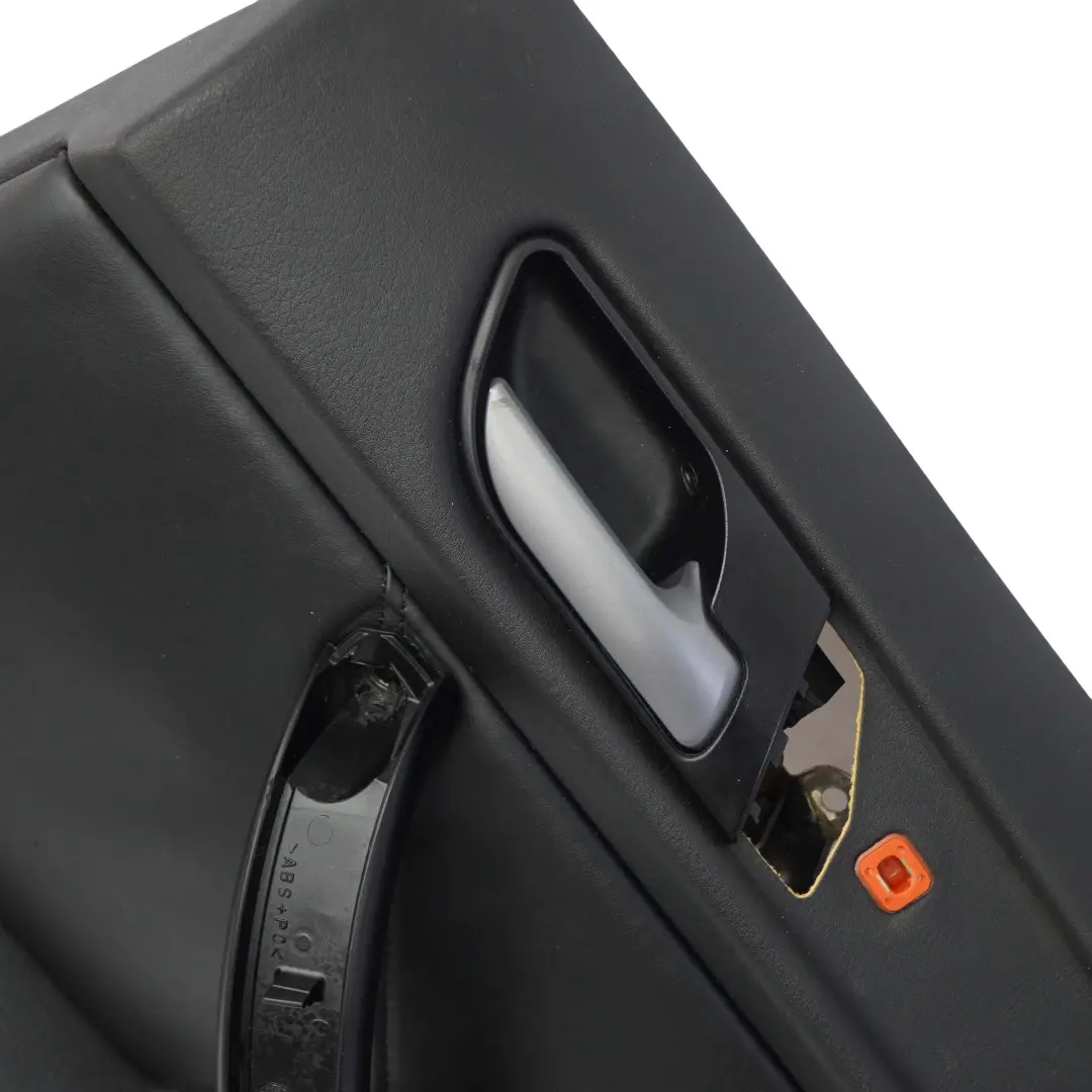 BMW X5 Series E53 Black Leather Walknappa Rear Right O/S Door Card Trim Panel - SKU 7121266-1 - Part number 7121266