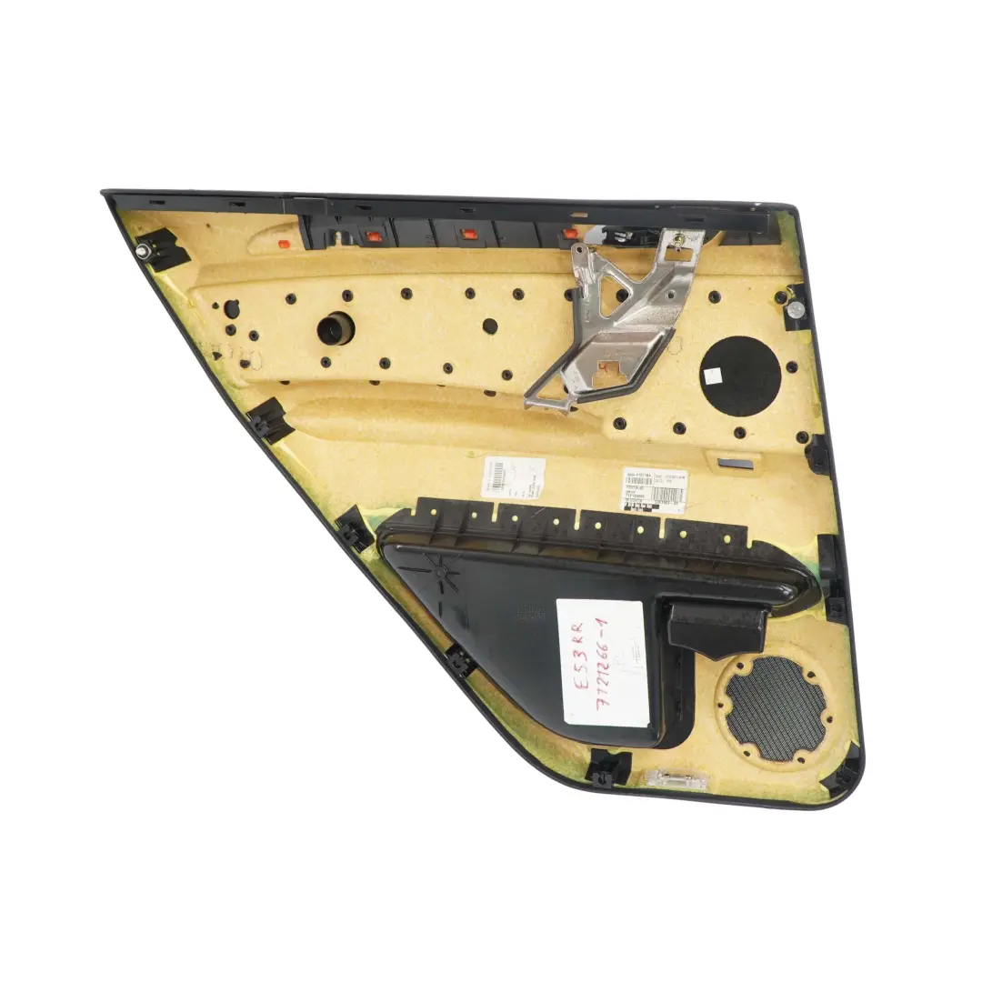 BMW X5 E53 Pannello Porta Posteriore Destra pelle Nera Walken Nappa - SKU 7121266-1 - Numero di parte 7121266