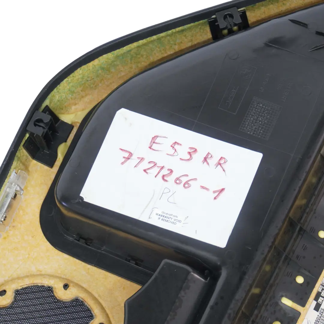 BMW X5 er E53 Türverkleidung Hinten Rechts Leder Schwarz Walknappa - SKU 7121266-1 - Teilenummer 7121266