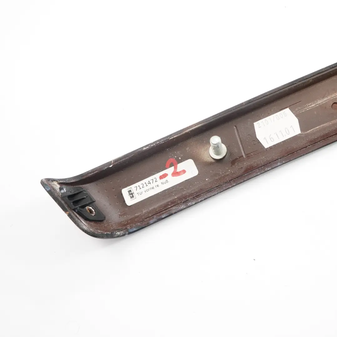 BMW E90 E91 Trim Door Strip Cover Front Right O/S Wood Burr Walnut - SKU 7121472-2 - Part number 7121472