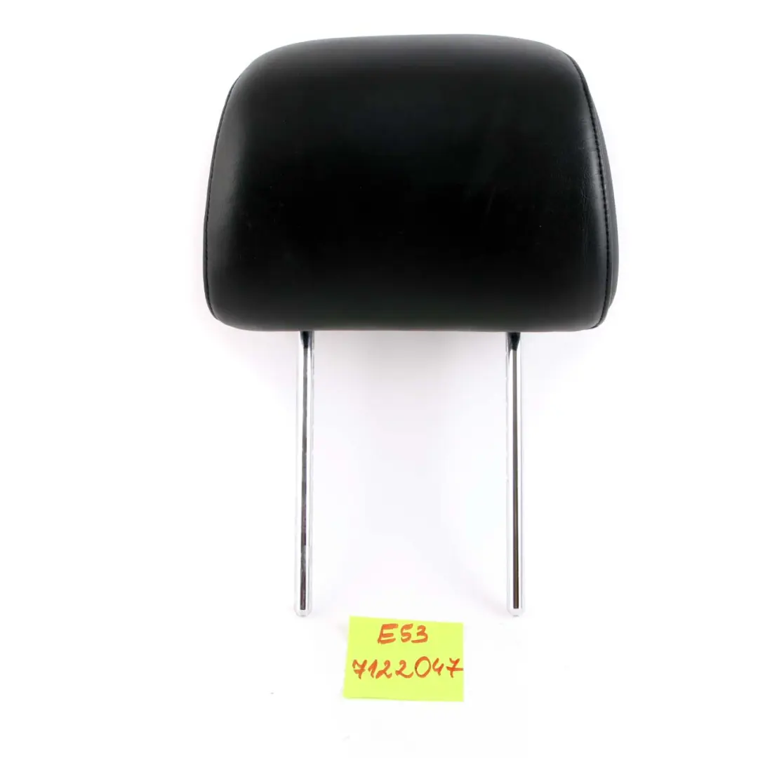 BMW X5 E53 Basic Seat Front Left Right N/O/S Headrest Black Leather Walknappa - SKU 7122047 - Part number 7122047
