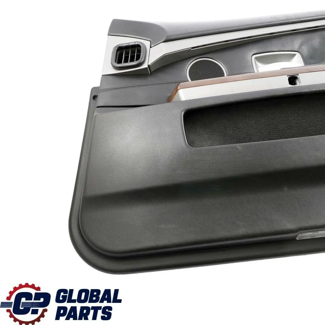 BMW E65 E66 Pannello Porta Copertura Anteriore Destro Pelle Pearl Nero - SKU 7122380 - Numero di parte 7122380