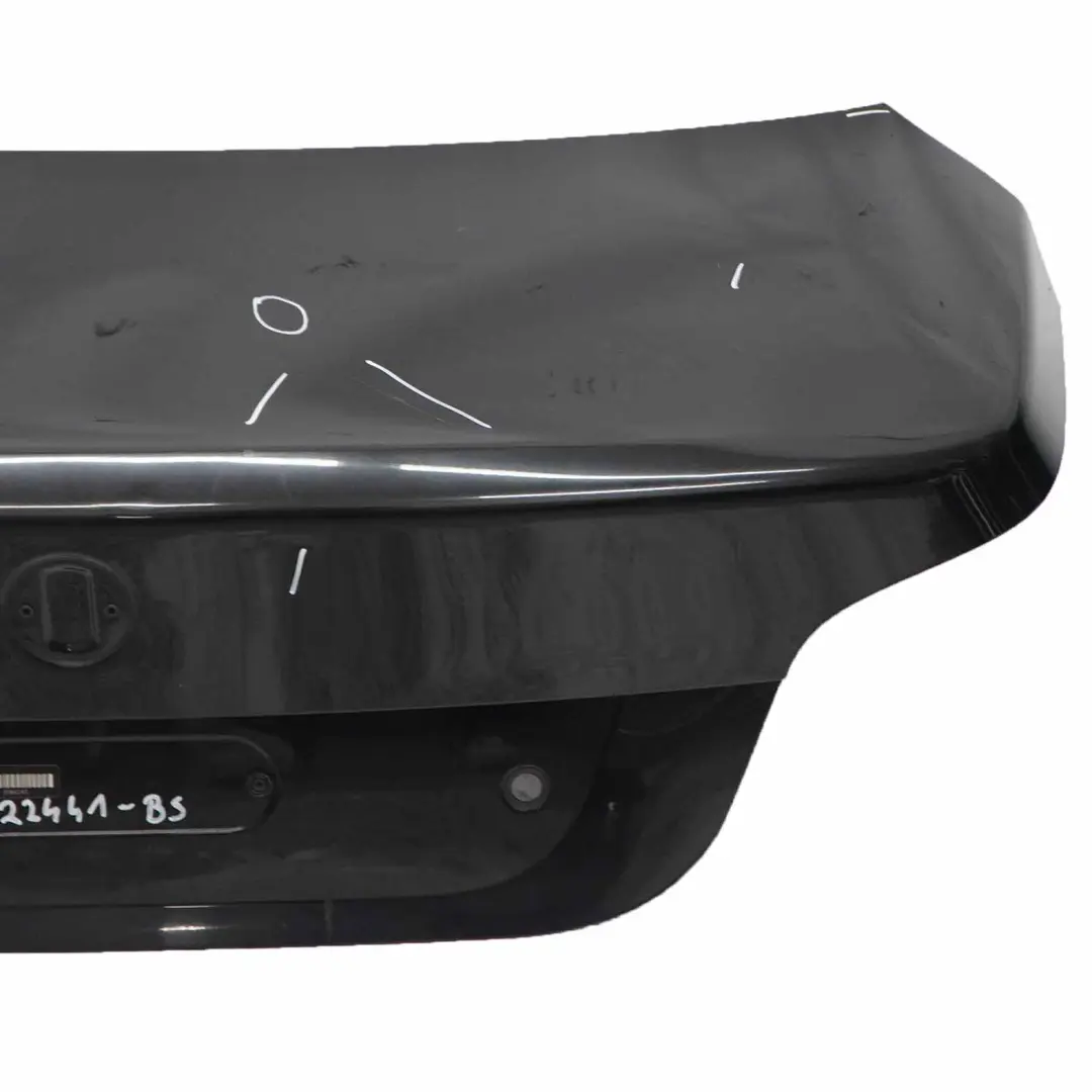 Boot Trunk Lid Tailgate Rear Panel Black Sapphire Metallic - 475 to BMW E60 with Part number 7122441 BMW E60 Boot Trunk Lid Tailgate Rear Panel Black Sapphire Metallic - 475 - SKU 7122441-BS - Part number 7122441