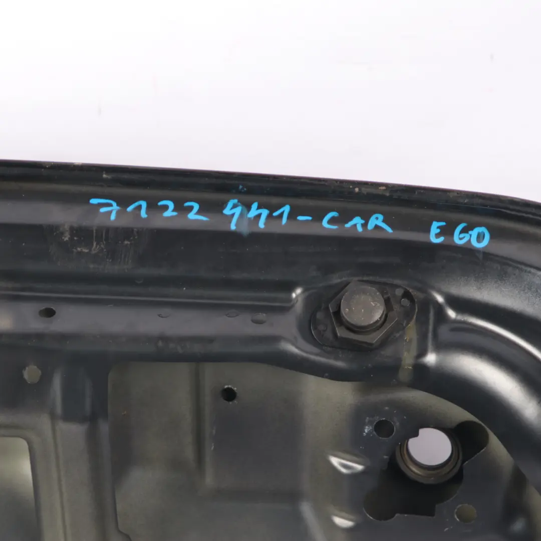 Boot Trunk Lid Tailgate Carbonschwarz Carbon Black Metallic - 416 to BMW E60 with Part number 7122441 BMW E60 Boot Trunk Lid Tailgate Carbonschwarz Carbon Black Metallic - 416 - SKU 7122441-CAR - Part number 7122441