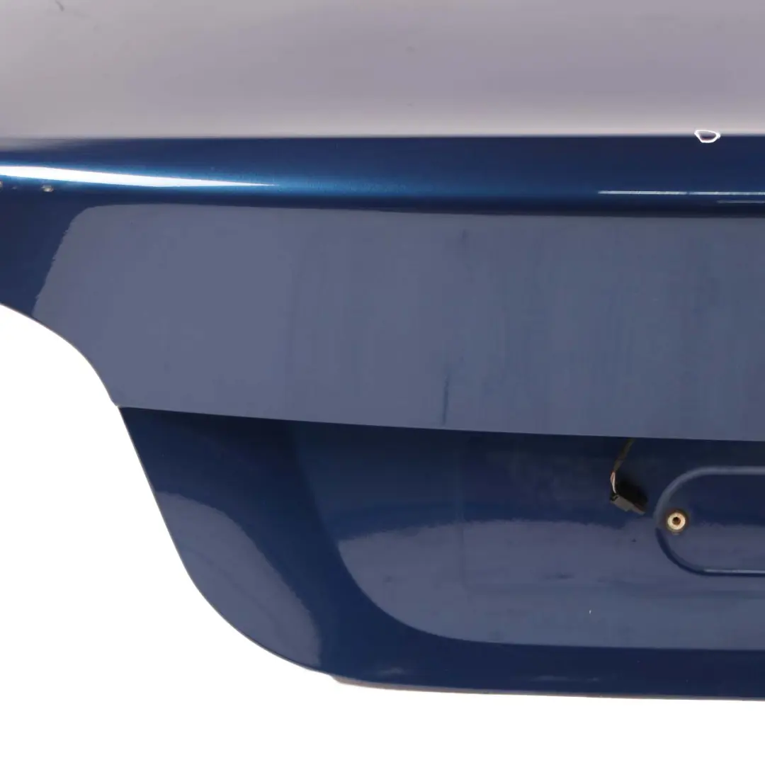 Boot Trunk Lid Tailgate Le Mans Blau Blue Metallic - 381 to BMW E60 with Part number 7122441 BMW E60 Boot Trunk Lid Tailgate Le Mans Blau Blue Metallic - 381 - SKU 7122441-LMB - Part number 7122441