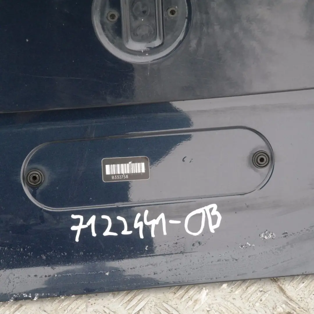 Trunk Boot Lid Tailgate Orientblau Orient Blue Metallic 317 to BMW 5 Series E60 with Part number 7122441 BMW 5 Series E60 Trunk Boot Lid Tailgate Orientblau Orient Blue Metallic 317 - SKU 7122441-OB - Part number 7122441