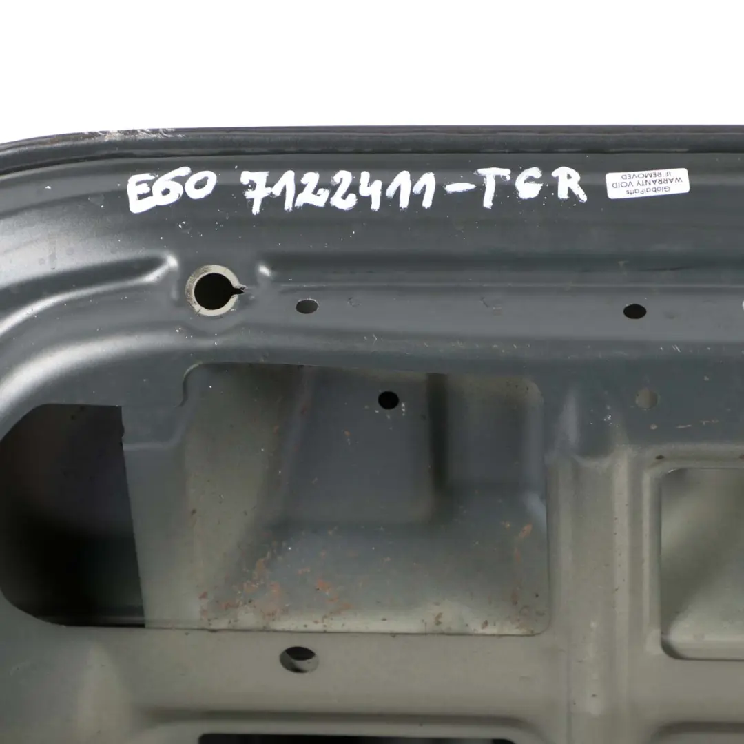 Trunk Boot Lid Tailgate Titangrau II Titan Grey Metallic - A36 to BMW 5 Series E60 with Part number 7122441 BMW 5 Series E60 Trunk Boot Lid Tailgate Titangrau II Titan Grey Metallic - A36 - SKU 7122441-TGR - Part number 7122441