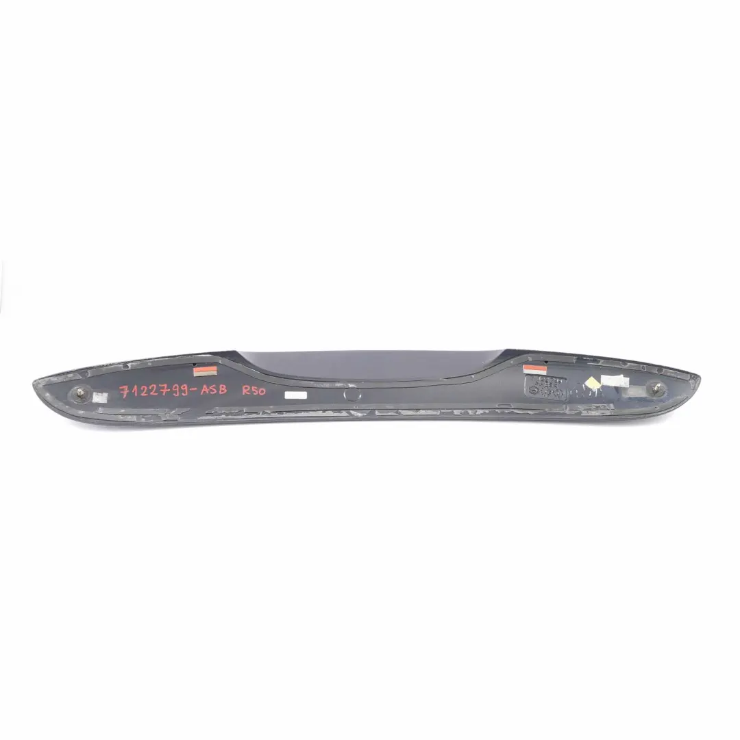 Mini Cooper One R50 Rear Spoiler Trunk Lid Astro Black Metallic A25 - SKU 7122799-ASB - Part number 7122799
