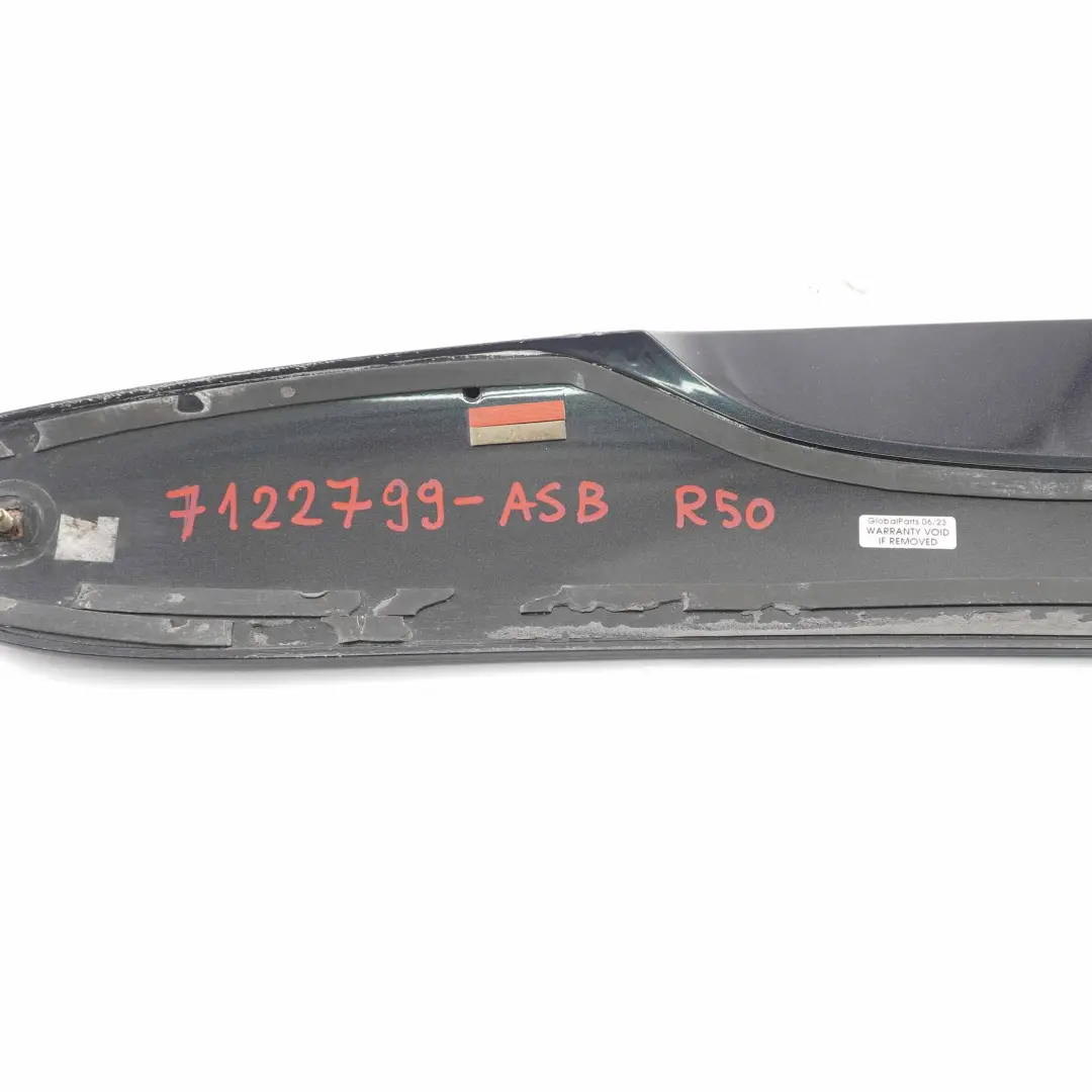 Mini Cooper One R50 Rear Spoiler Trunk Lid Astro Black Metallic A25 - SKU 7122799-ASB - Part number 7122799