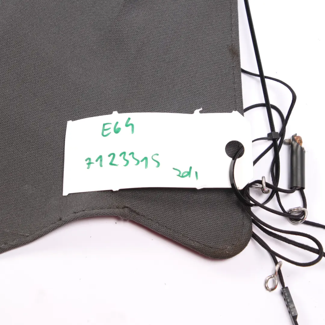 BMW E64 Cabrio Folding Hardtop Roof Shell Headlining Roofliner Cover Basalt Grey - SKU 7123315 - Part number 7123315