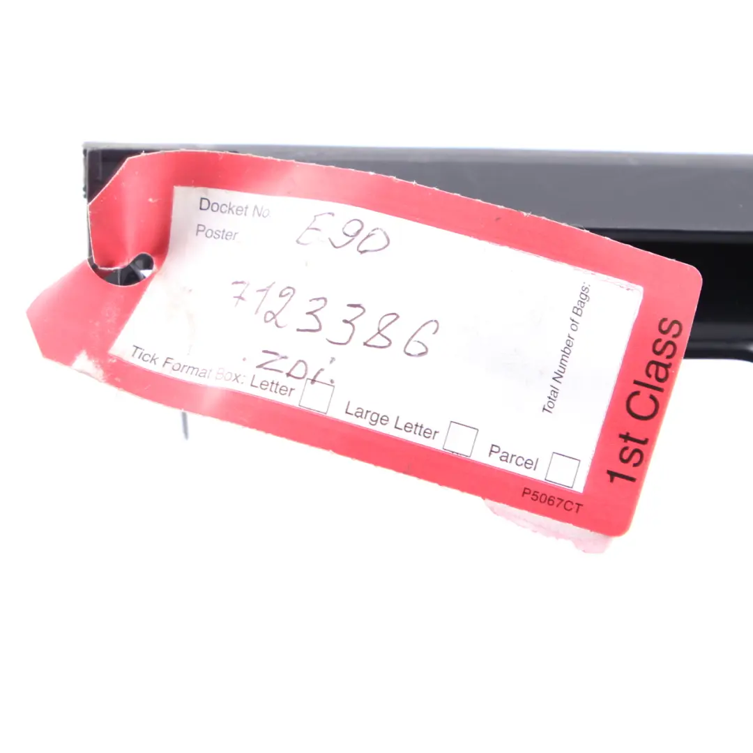 BMW E90 E92 Osłona Półki Tylnej Czarna - SKU 7123386 - Numer Części 7123386