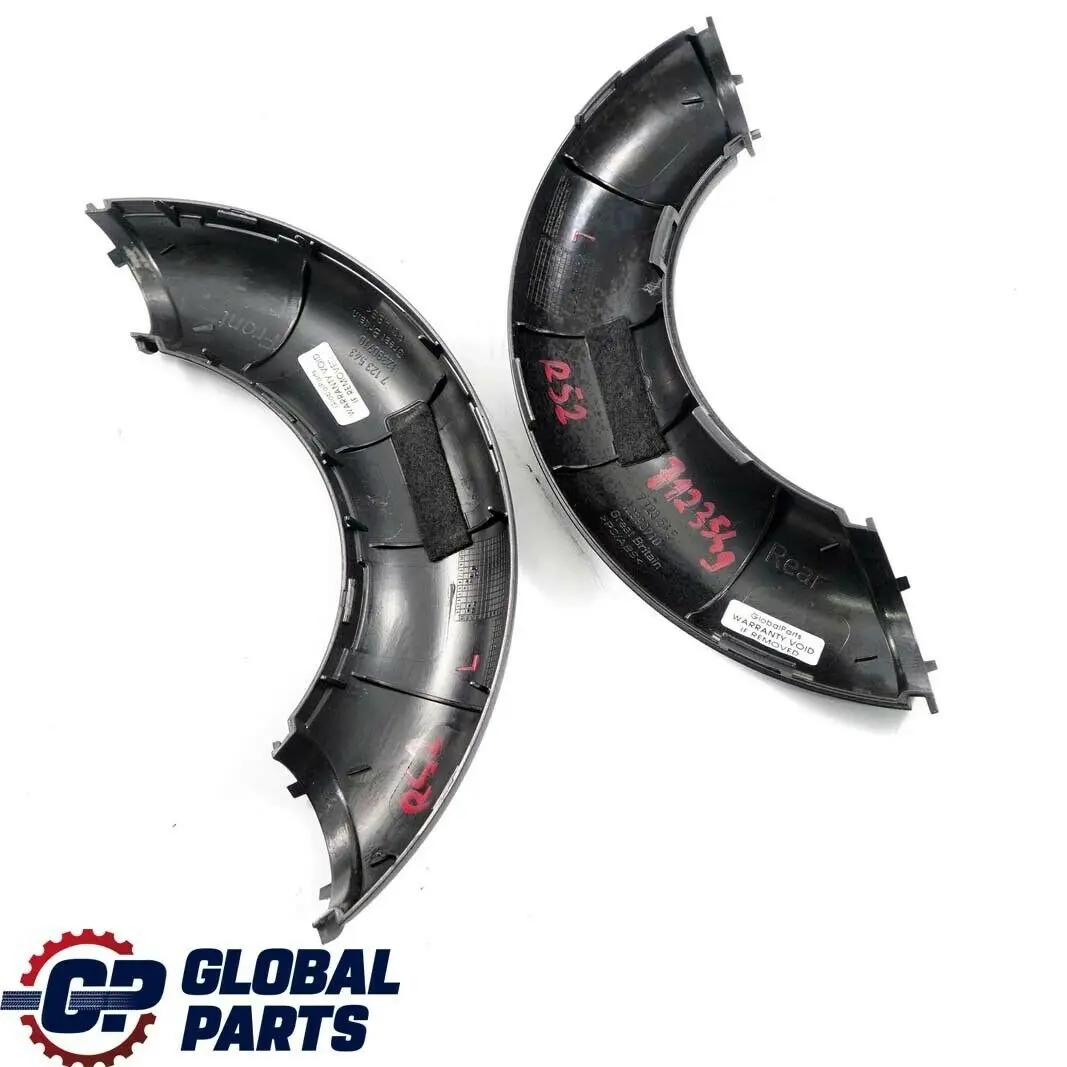 Roll Bar Trim Panel Cover Left N/S Panther Black to Mini Cabrio R52 with Part number 7123545 Mini Cabrio R52 Roll Bar Trim Panel Cover Left N/S Panther Black - SKU 7123549 - Part number 7123545