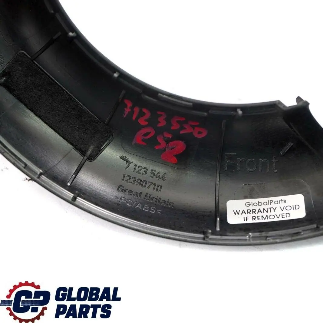 BMW Mini Cabrio R52 Roll Bar Trim Panel Cover Right O/S Panther Black - SKU 7123550 - Part number 7123546