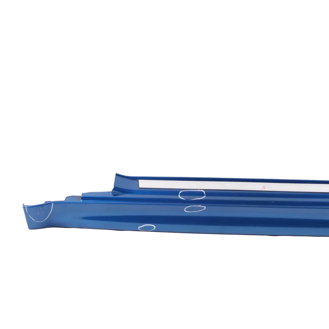 Side Skirt Cooper S Left N/S Sill Strip Cover Trim Panel Hyper Blue A28 to Mini R52 with Part number 1505863 Mini R52 Side Skirt Cooper S Left N/S Sill Strip Cover Trim Panel Hyper Blue A28 - SKU 7124375-HYB1 - Part number 1505863