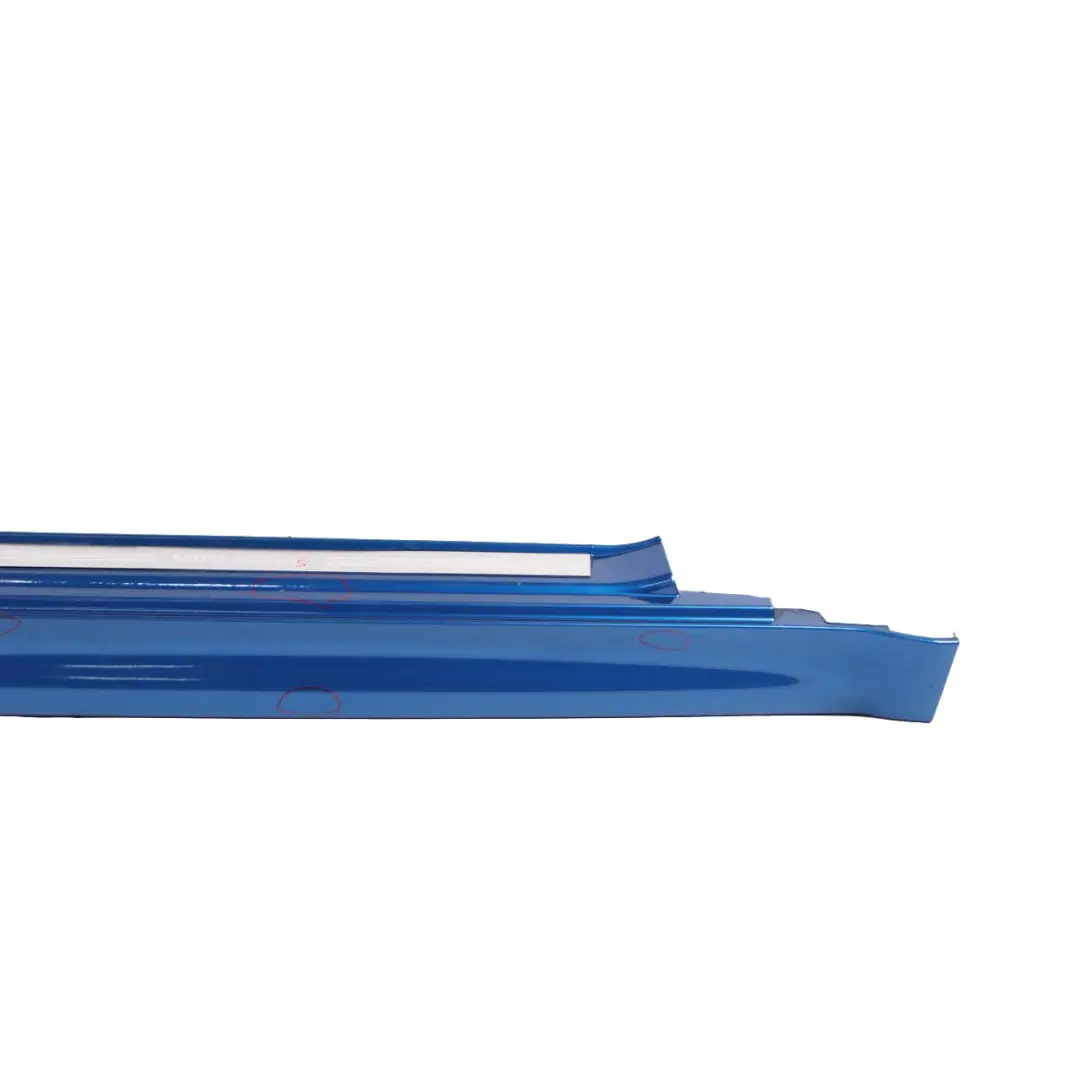 Mini R52 Side Skirt Right O/S Cooper S Cabrio Sill Cover Trim Hyper Blue - A28 - SKU 7124376-HYB - Part number 7124376