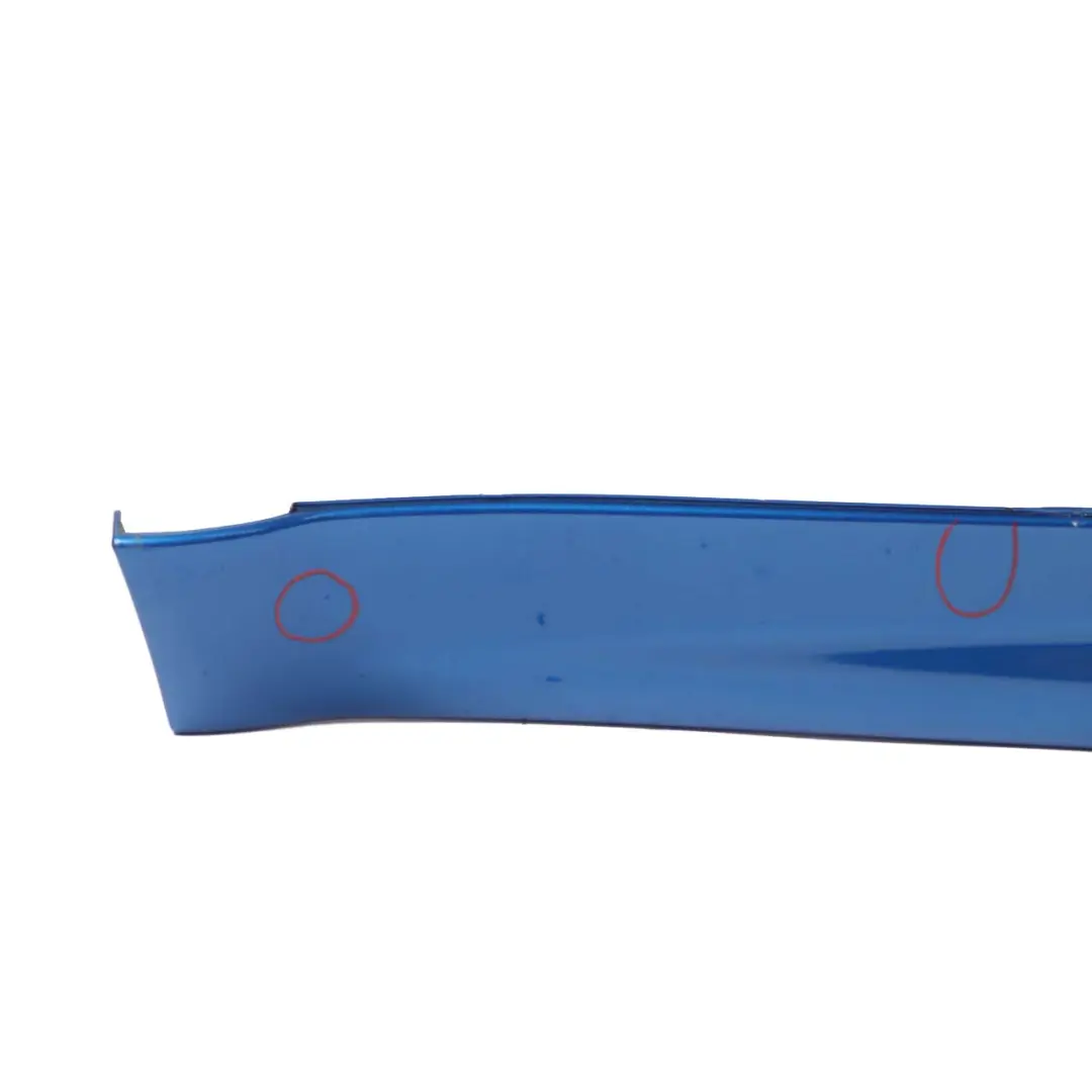 Side Skirt Right O/S Cooper S Cabrio Sill Cover Trim Hyper Blue - A28 to Mini R52 with Part number 7124376 Mini R52 Side Skirt Right O/S Cooper S Cabrio Sill Cover Trim Hyper Blue - A28 - SKU 7124376-HYB - Part number 7124376