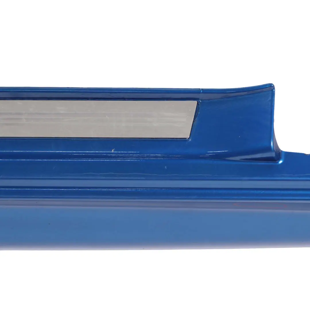Side Skirt Right O/S Cooper S Cabrio Sill Cover Trim Hyper Blue - A28 to Mini R52 with Part number 7124376 Mini R52 Side Skirt Right O/S Cooper S Cabrio Sill Cover Trim Hyper Blue - A28 - SKU 7124376-HYB - Part number 7124376