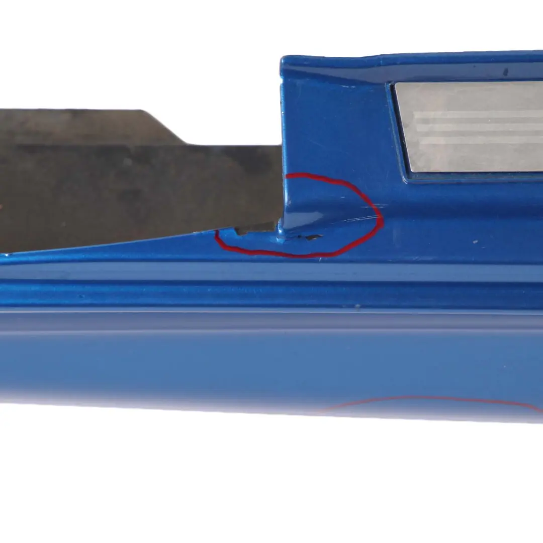 Side Skirt Right O/S Cooper S Cabrio Sill Cover Trim Hyper Blue - A28 to Mini R52 with Part number 7124376 Mini R52 Side Skirt Right O/S Cooper S Cabrio Sill Cover Trim Hyper Blue - A28 - SKU 7124376-HYB - Part number 7124376