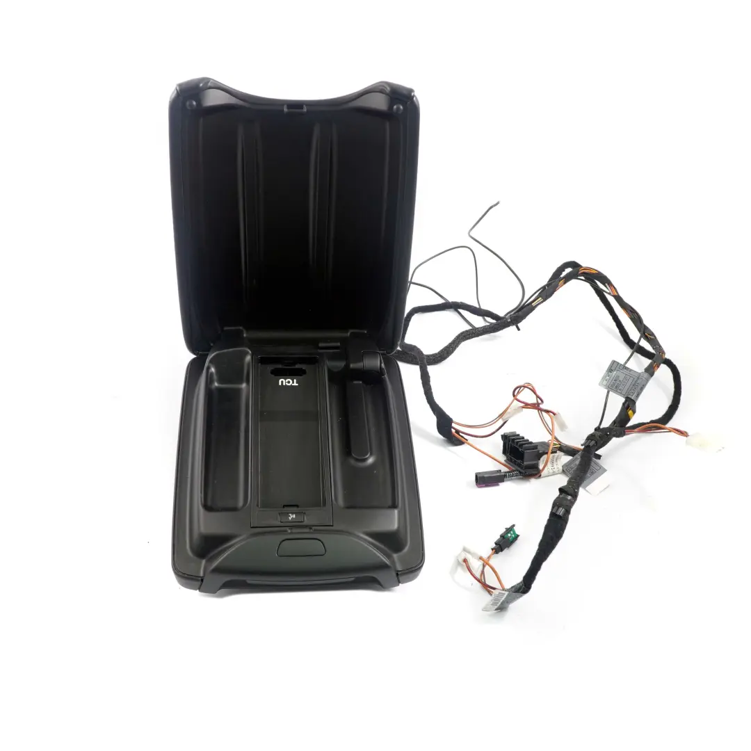 BMW X5 Series E53 Centre Console Arm Rest Armrest Telephone Leather Black - SKU 7124494 - Part number 7124494