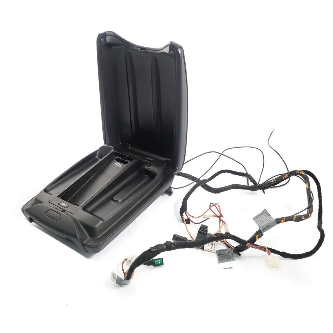 BMW X5 Series E53 Centre Console Arm Rest Armrest Telephone Leather Black - SKU 7124494 - Part number 7124494