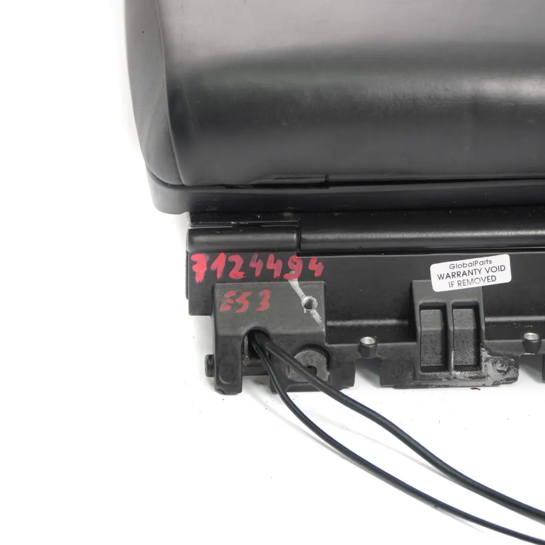 BMW X5 Serie E53 Console Centrale Accoudoir Central Telephone Cuir Noir - SKU 7124494 - Numéro de pièce 7124494