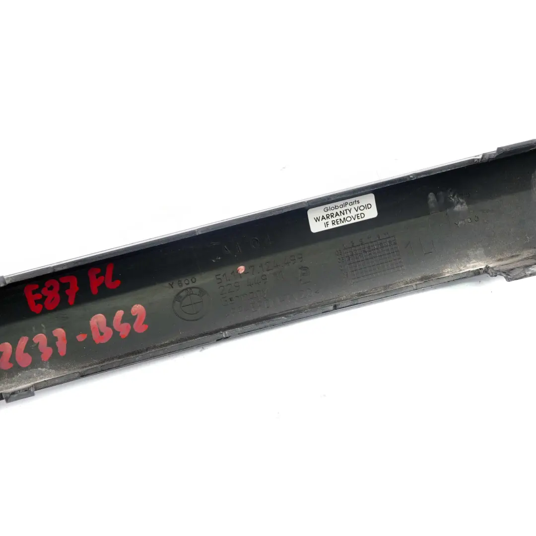 Stoßstange Stossleiste Vorne Links Black Sapphire 475 für BMW 1 er E87 2 mit Teilenummer 7124499 BMW 1 er E87 2 Stoßstange Stossleiste Vorne Links Black Sapphire 475 - SKU 7124499-BS2 - Teilenummer 7124499