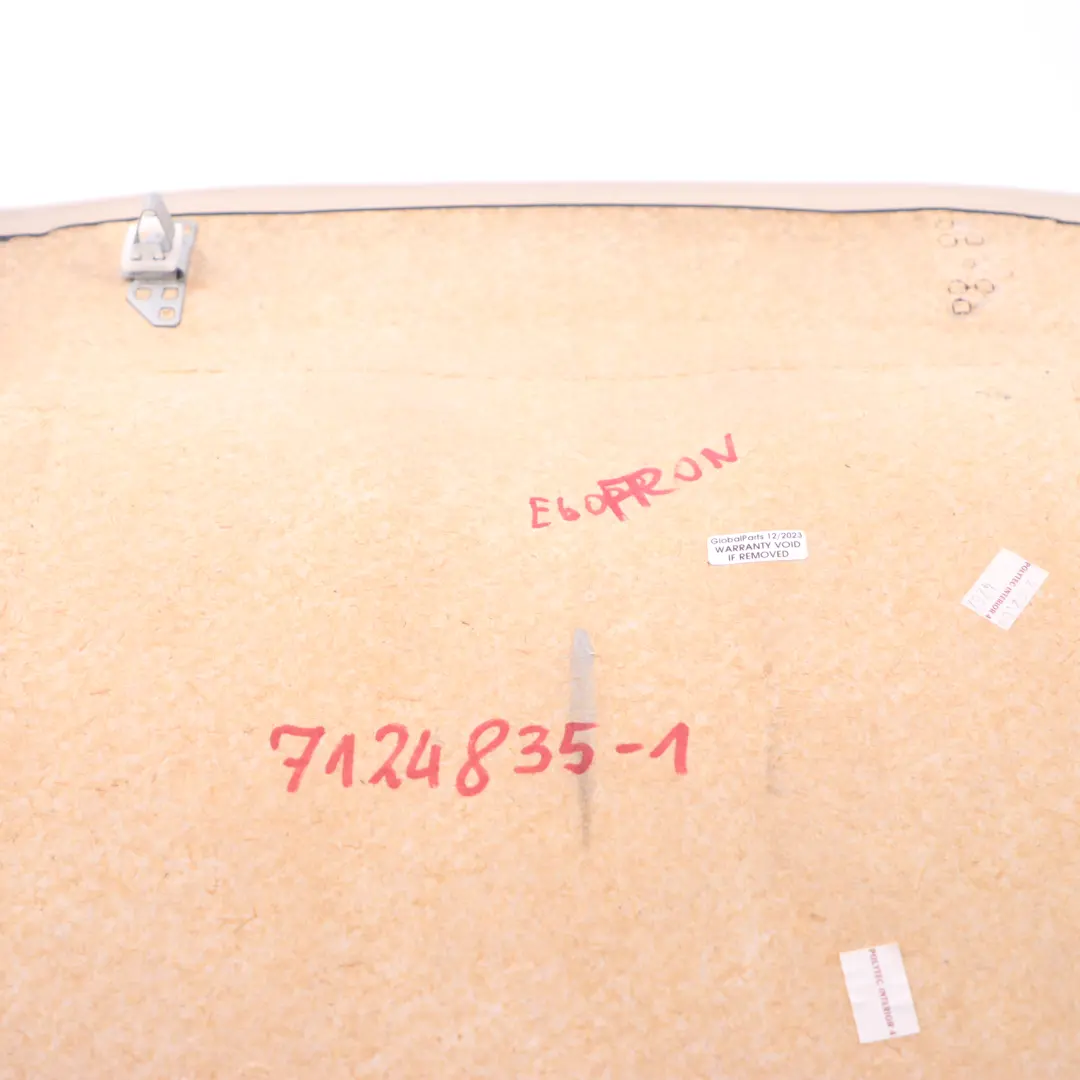 Pannello di copertura posteriore sedile anteriore Creambeige per BMW E60 E65 con numero di parte 7124835 BMW E60 E65 Pannello di copertura posteriore sedile anteriore Creambeige - SKU 7124835-1 - Numero di parte 7124835