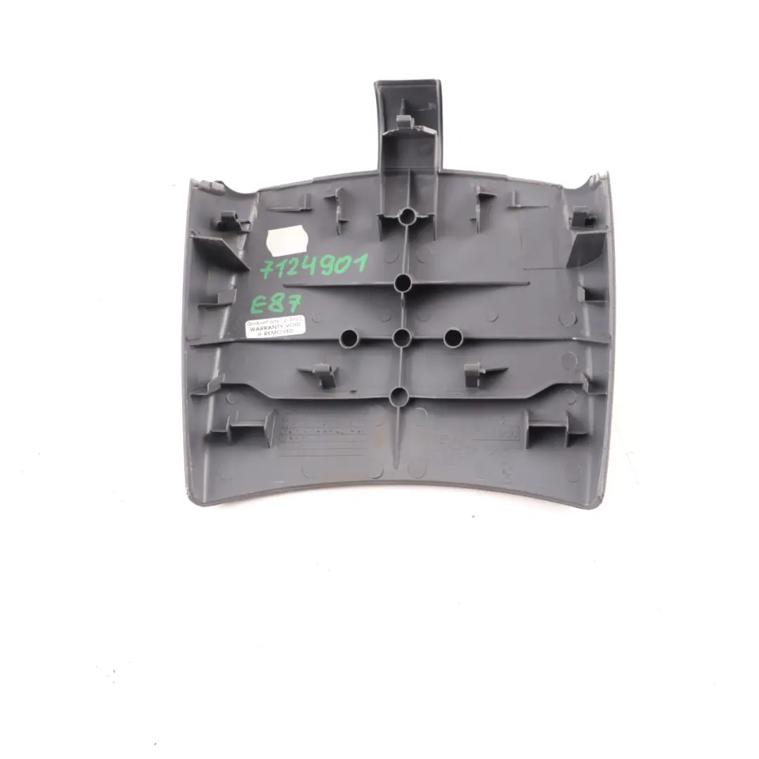 BMW E87 Cover Centre Console Rear Armrest Trim Alaska Grey 7078563 - SKU 7124901 - Part number 7124901