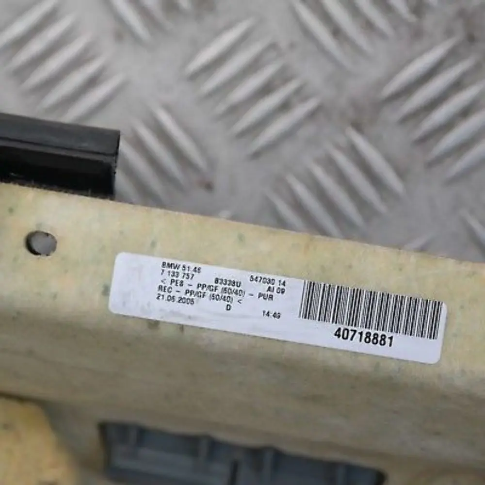 BMW 3 Series E90 Rear Window Shelf Grey Grau 5146 - SKU 7124961 - Part number 7124961