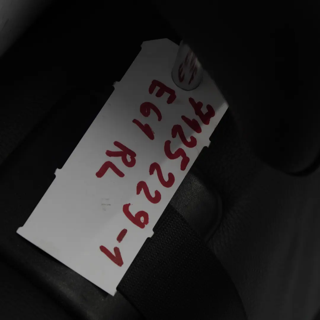 BMW E61 Kombi Kanapa Oparcie Lewe Skóra Czarna - SKU 7125229-1 - Numer Części 7125229