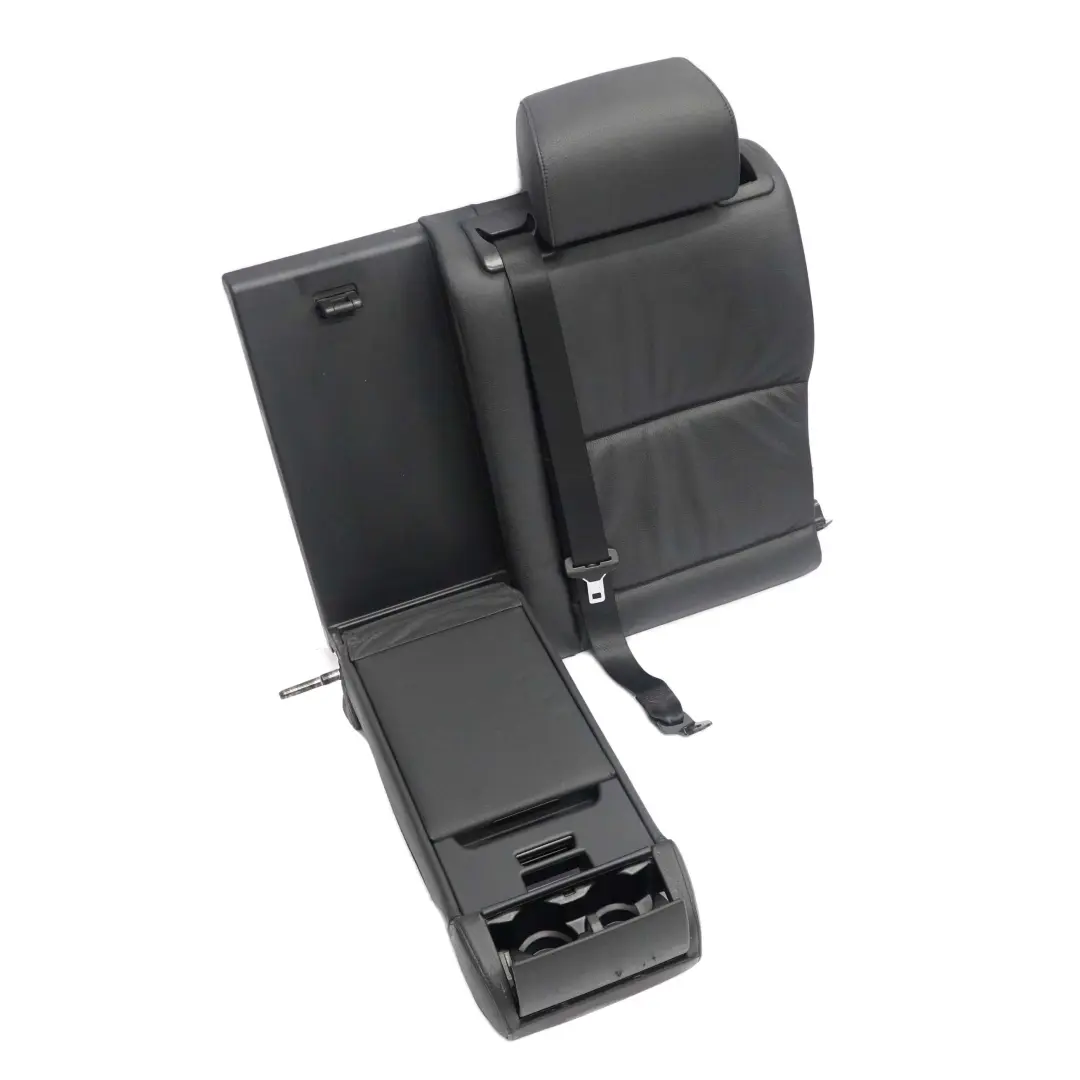 BMW E61 Rear Backrest Cover Left N/S Seat Back Cover Rest Black Leather - SKU 7125229-1 - Part number 7125229