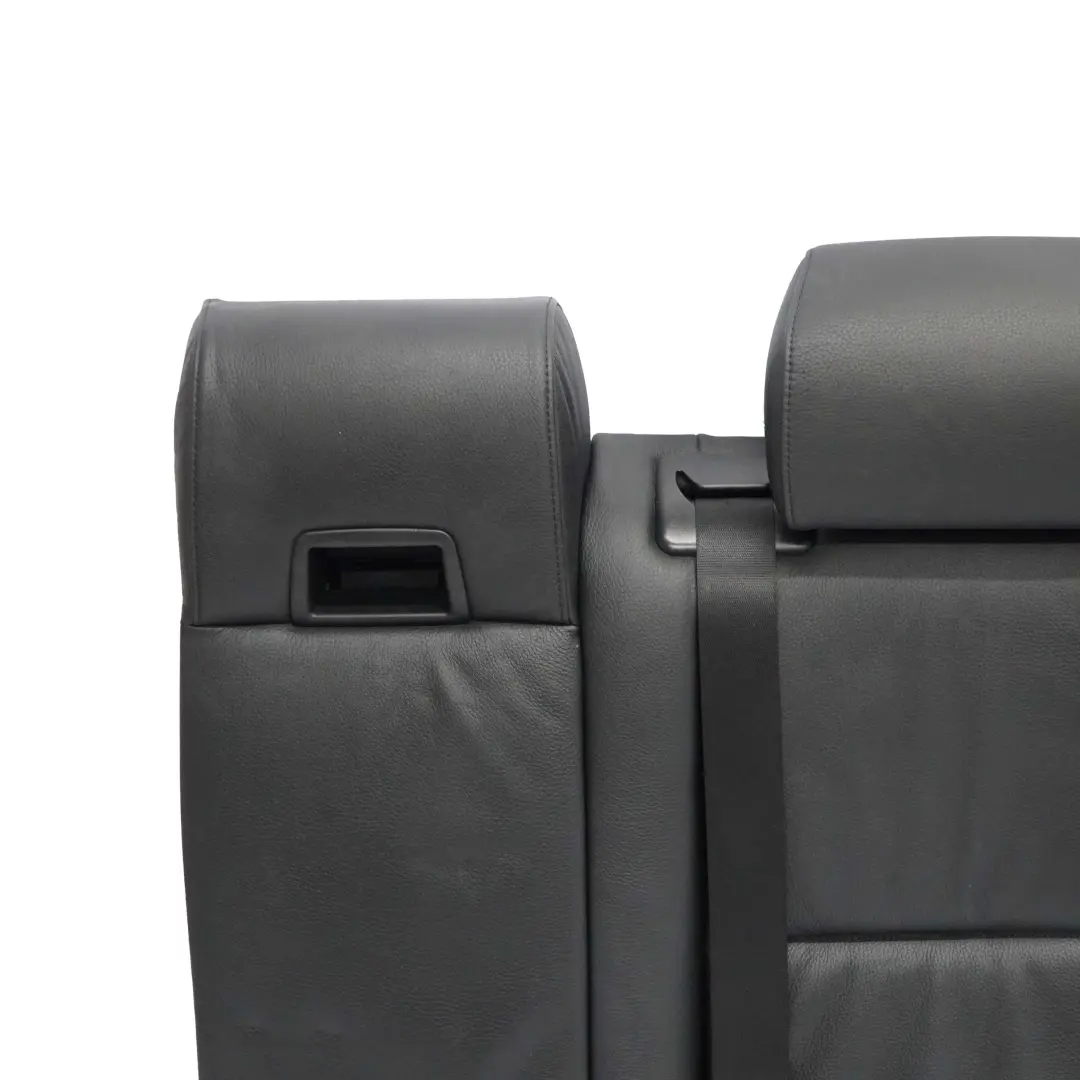 BMW E61 Rear Backrest Cover Left N/S Seat Back Cover Rest Black Leather - SKU 7125229-1 - Part number 7125229