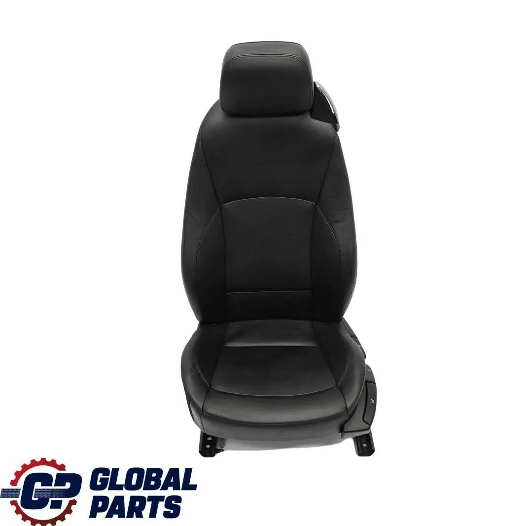 BMW Z4 E85 E86 Cabrio Asiento Calefactable Delantero Izquierdo Cuero Negro
