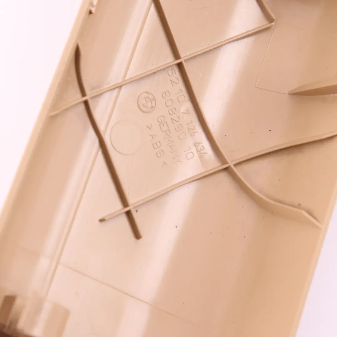 Acabado Rail Superior Delantero Derecho Beige 7126634 para BMW E65 E66 E67 con número de pieza 7126906 BMW E65 E66 E67 Acabado Rail Superior Delantero Derecho Beige 7126634 - SKU 7126906 - Número de pieza 7126906